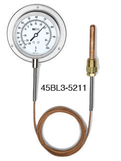 300/400/600/700 Series Vapor Actuated Remote Dial Indicating Thermometers