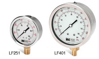 1/4" NPT Industrial Gauge 4" Diameter Details about   WeissTL35-060-4L 0-60psi 